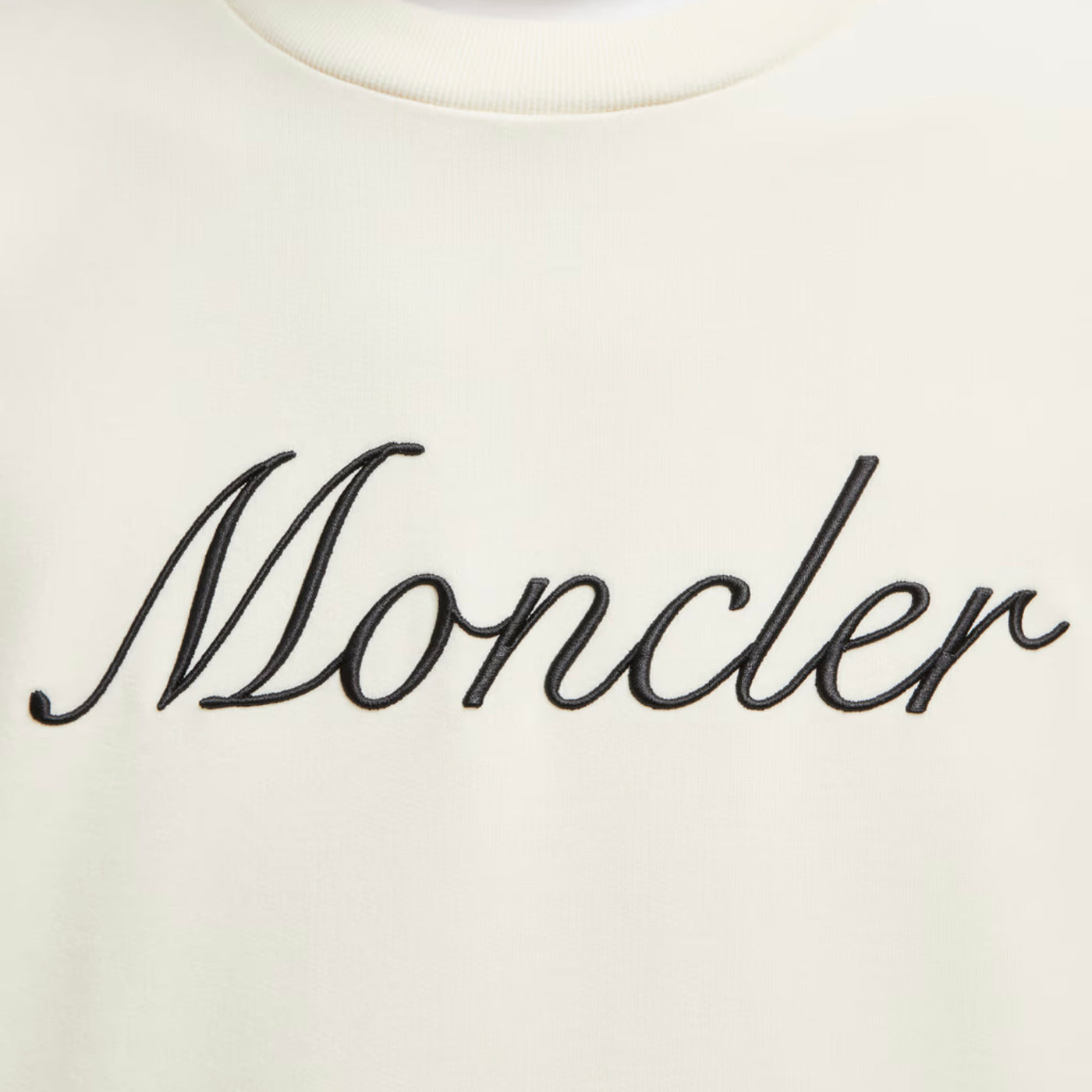 Moncler Embroidered Logo Cotton Sweatshirt