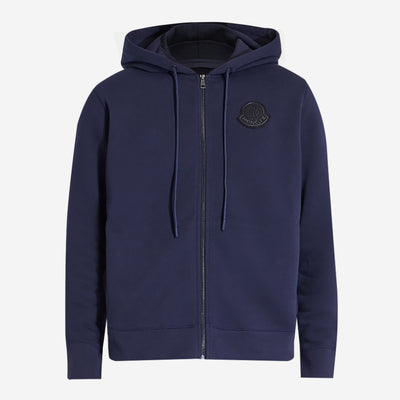 Moncler Logo Badge Zip Up Hoodie