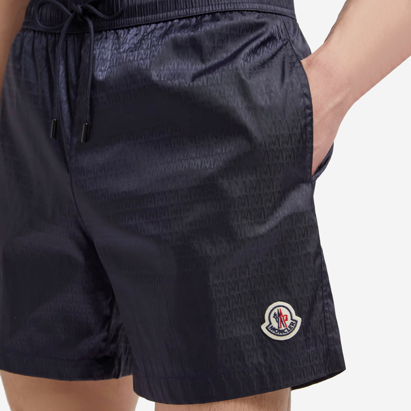 Moncler Monogram Jacquard Swim Shorts