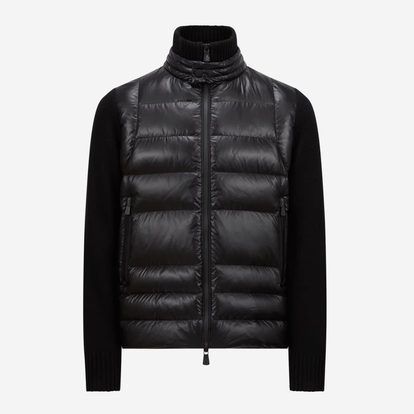 Moncler Grenoble Padded Wool Zip Up Cardigan