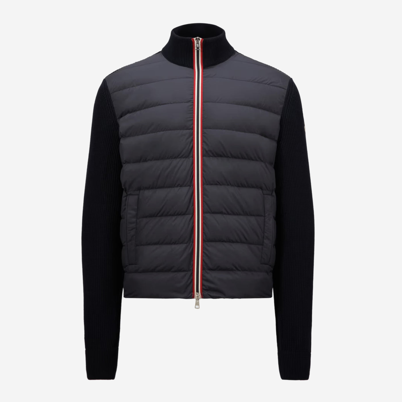 Moncler Web Padded Zip-Up Cardigan