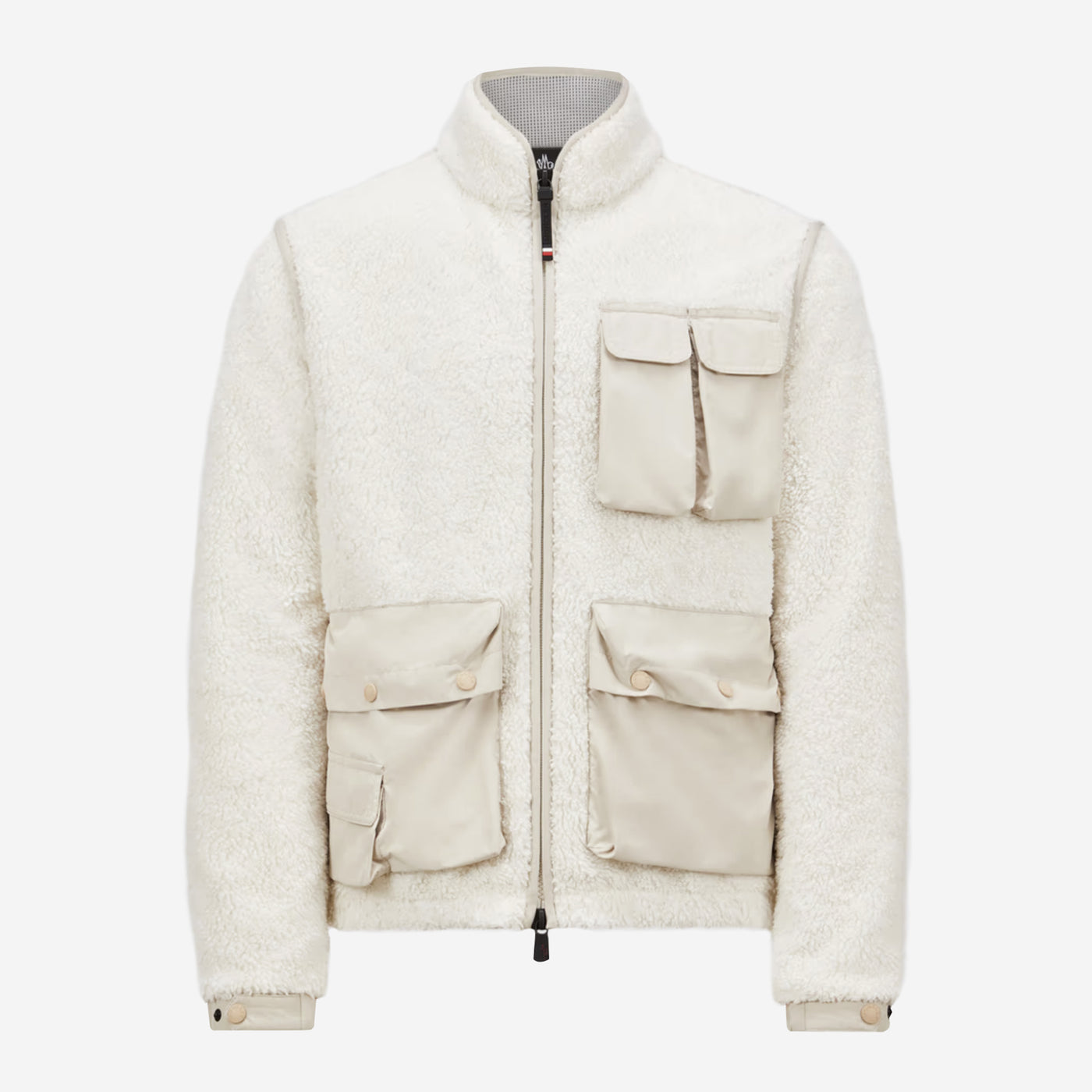 Moncler Grenoble Padded Teddy Zip-Up Sweatshirt