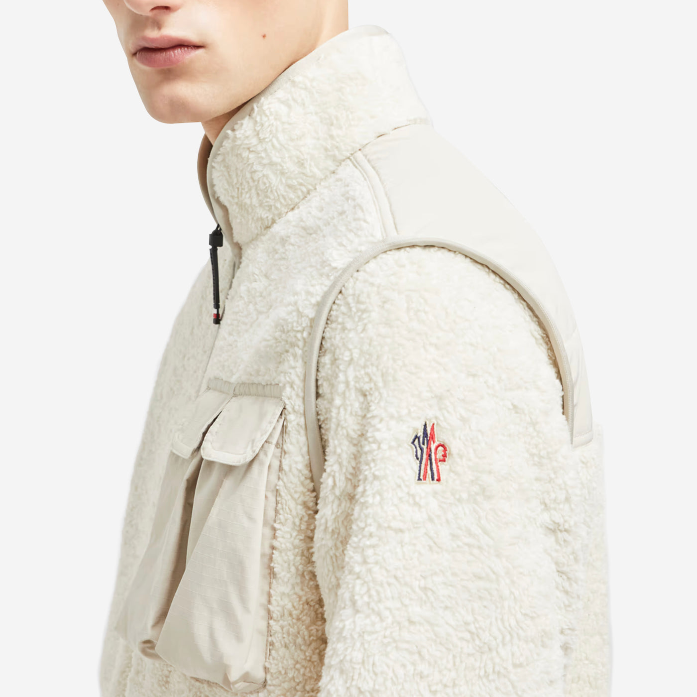 Moncler Grenoble Padded Teddy Zip-Up Sweatshirt