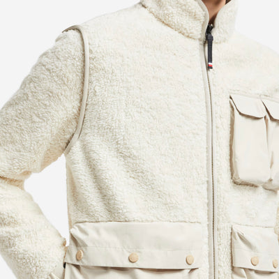 Moncler Grenoble Padded Teddy Zip-Up Sweatshirt