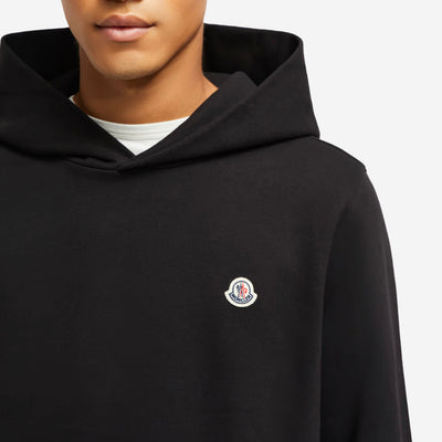 Moncler Logo Patch Cotton Hoodie