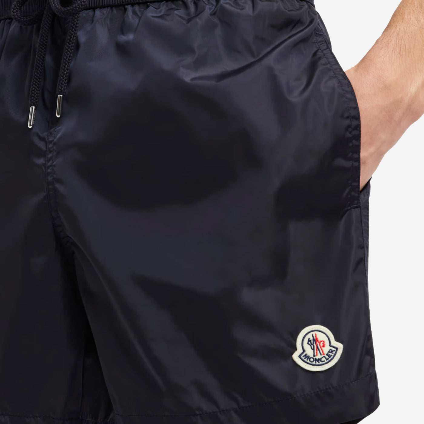 Moncler Logo Patch Swim Shorts