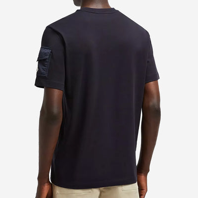 Moncler Laminated Logo Sleeve Pocket T-Shirt