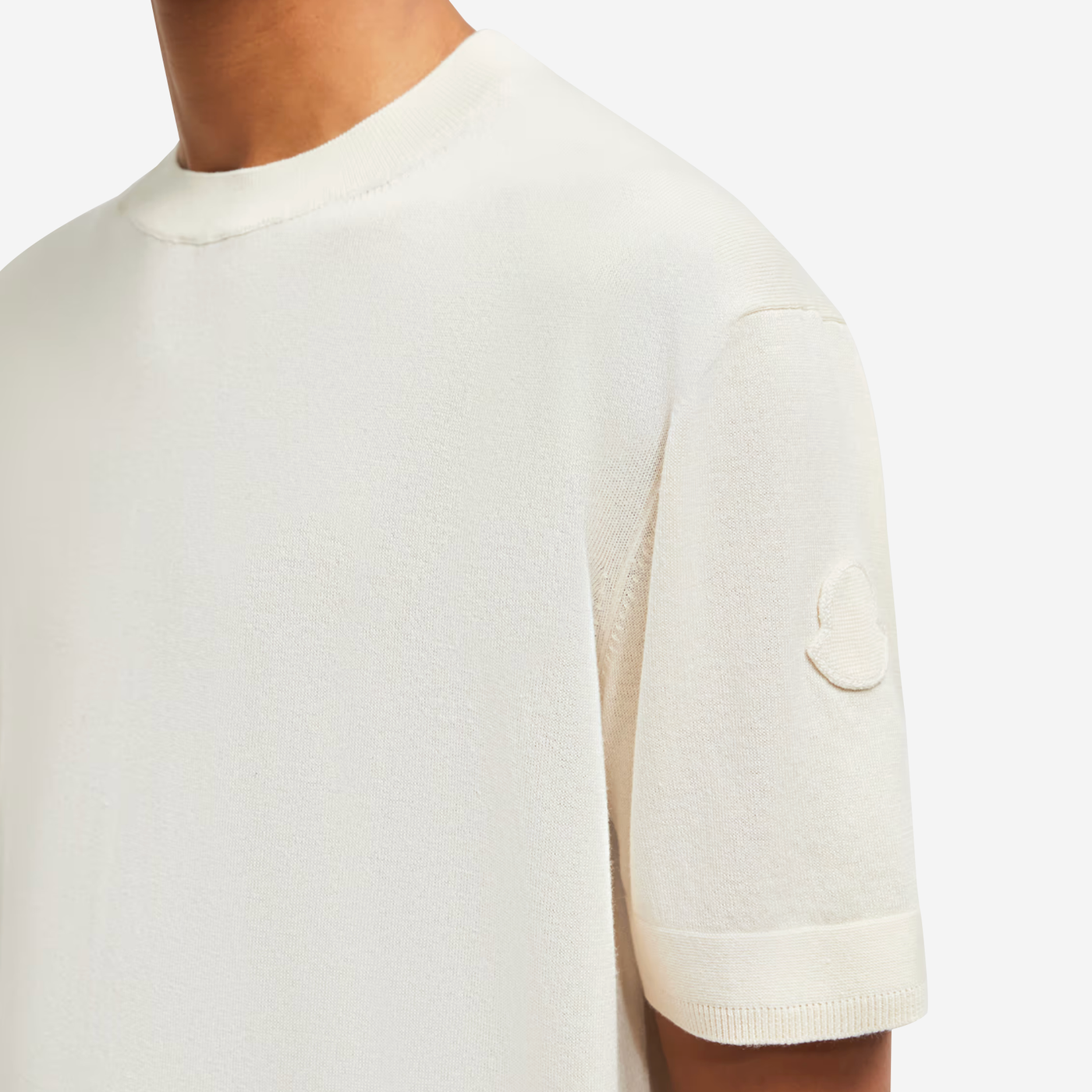 Moncler Silk & Cotton Knitwear T-Shirt