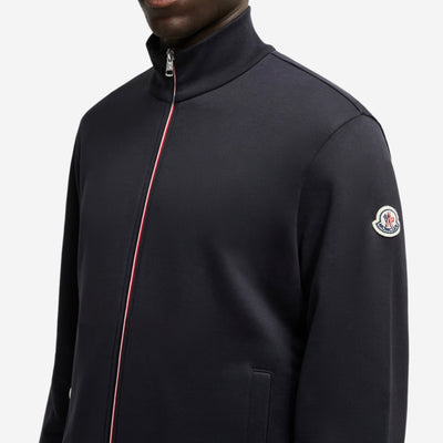 Moncler Tricolor-Trimmed Cotton Zip-Up Track Jacket