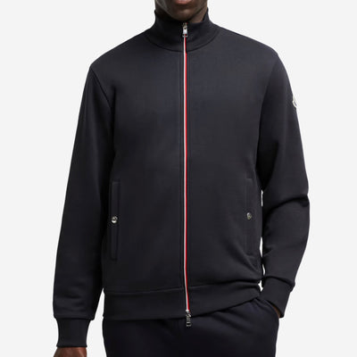 Moncler Tricolor-Trimmed Cotton Zip-Up Track Jacket