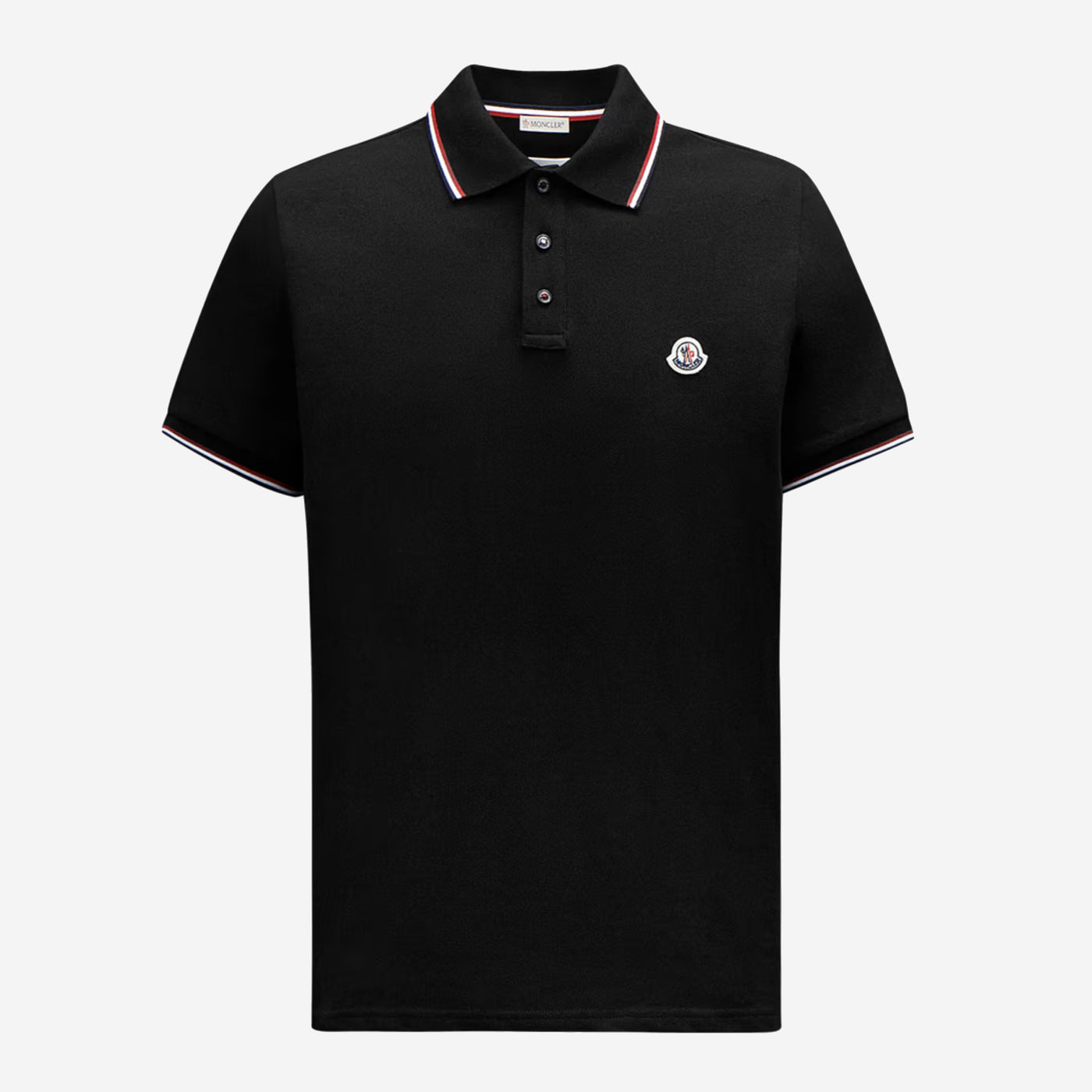 Moncler Tricolour-Trimmed Cotton Piquet Polo Shirt