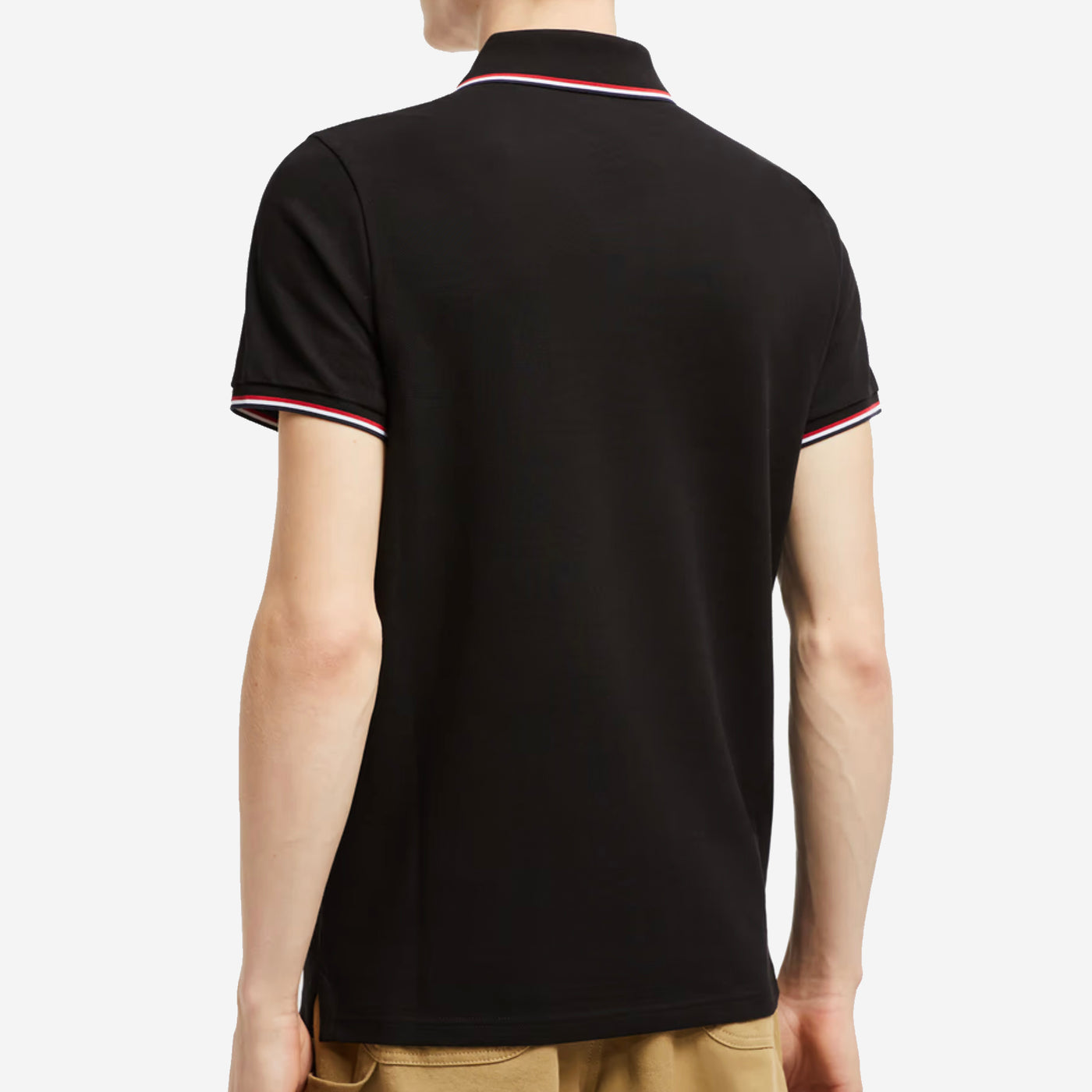 Moncler Tricolour-Trimmed Cotton Piquet Polo Shirt