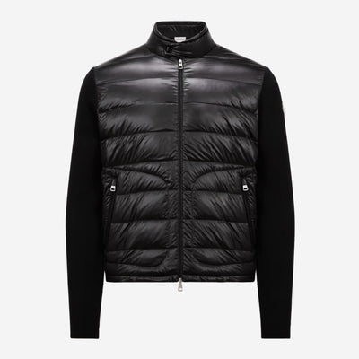 Moncler Padded Wool Zip-Up Cardigan