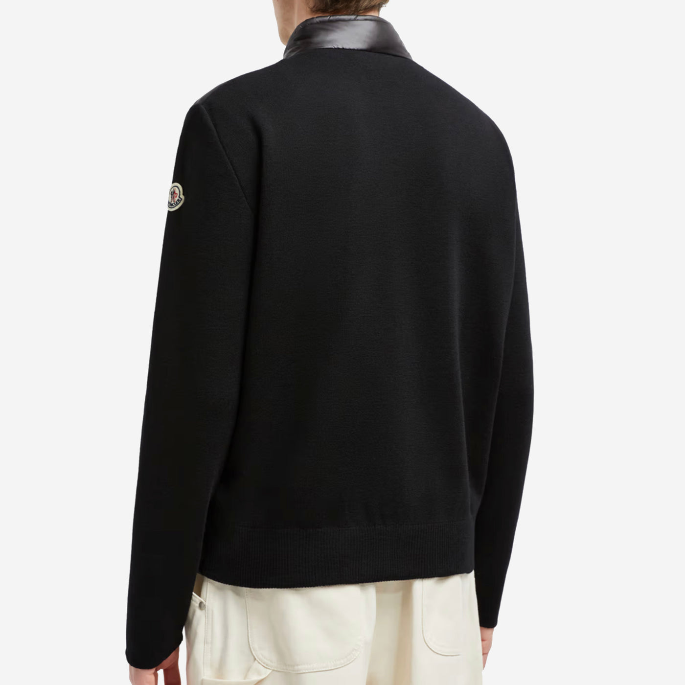 Moncler Padded Wool Zip-Up Cardigan