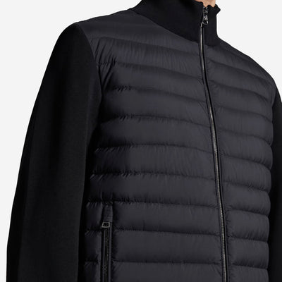 Moncler Padded Crêpe Cotton Zip-Up Cardigan