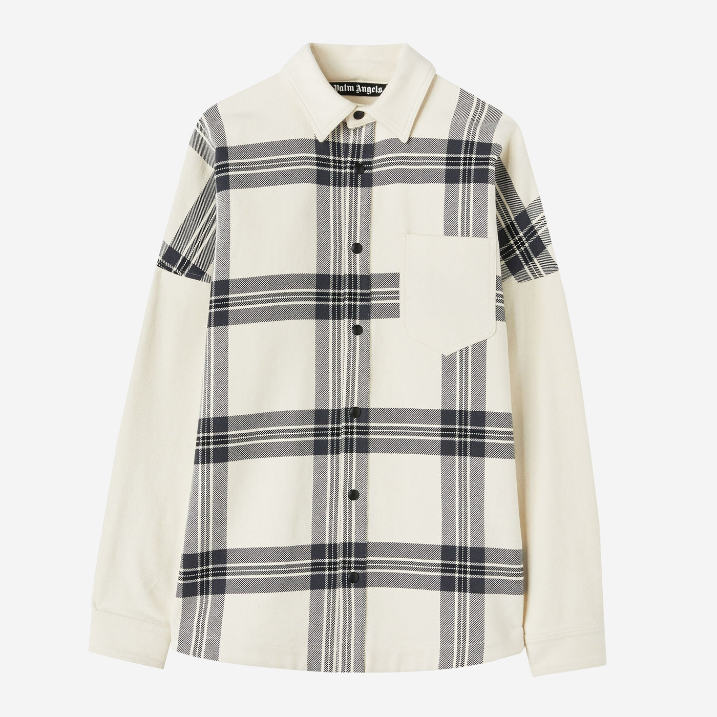 Palm Angels Back Logo Check Overshirt