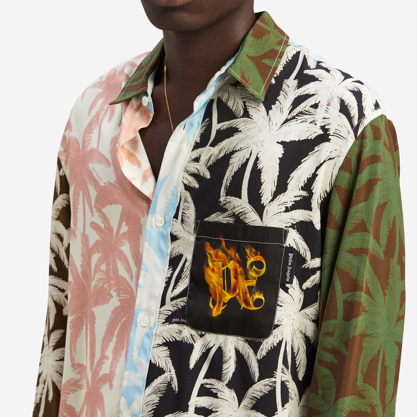 Palm Angels Patchwork Palms Shirt