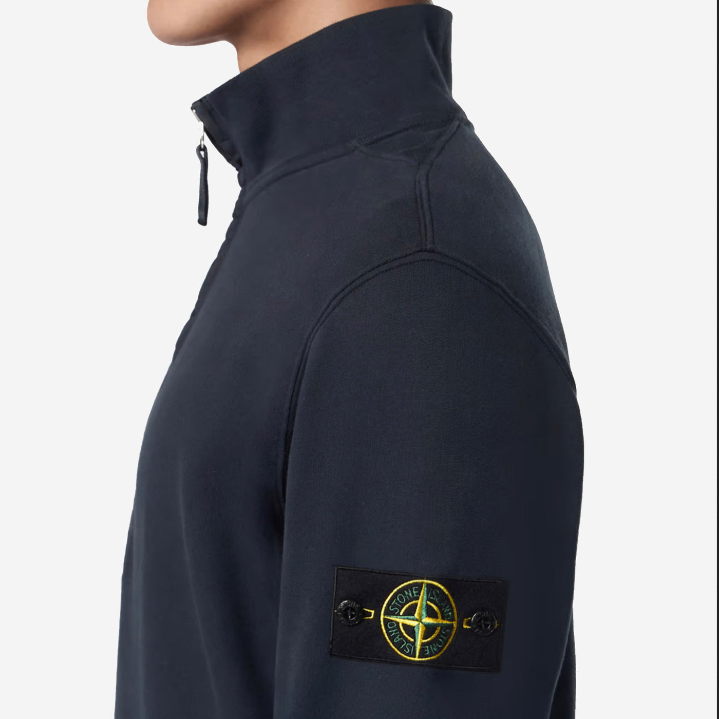 Stone Island Zip Collar Sweatshirt