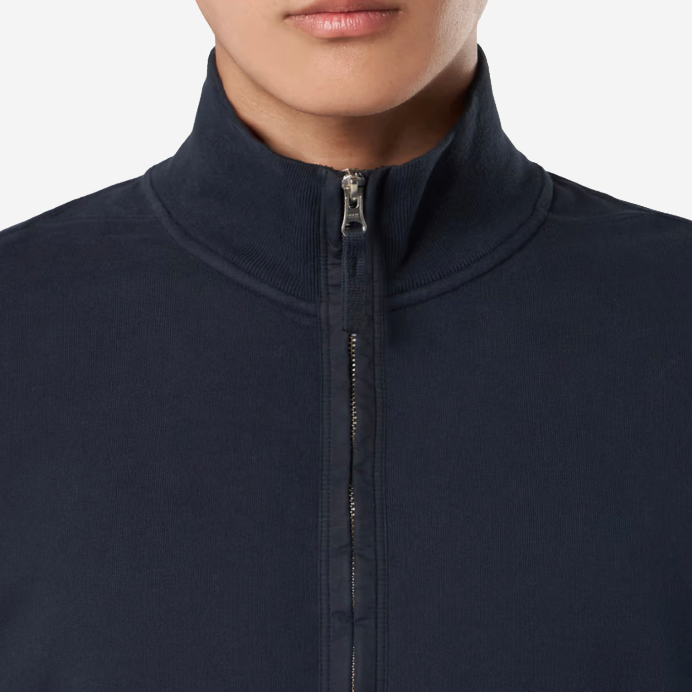 Stone Island Zip Collar Sweatshirt