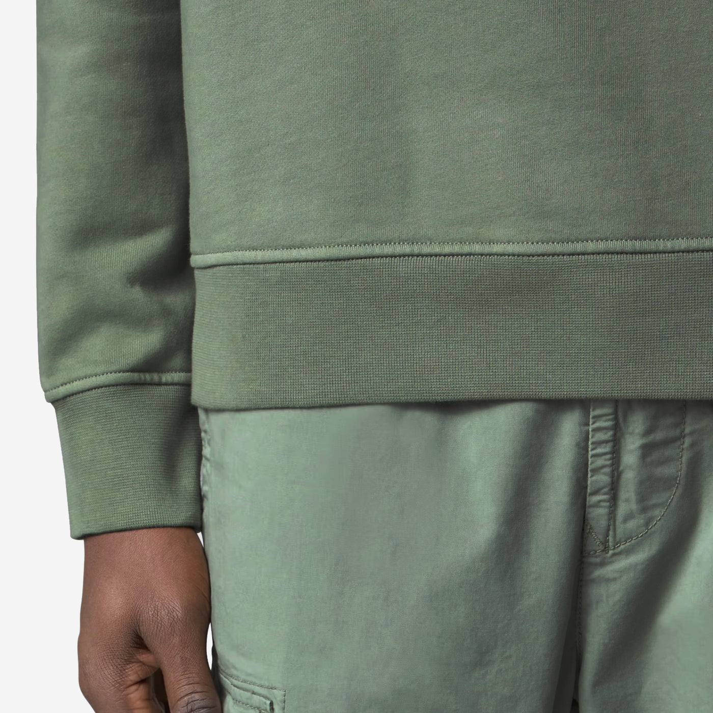 Stone Island Cotton Fleece Crewneck Sweatshirt