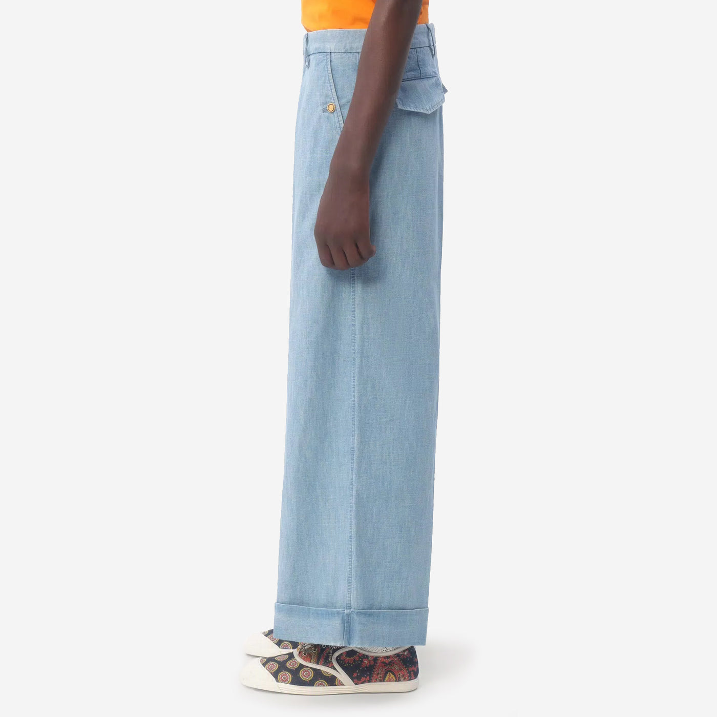 Valentino Garavani Cuffed Denim Jeans