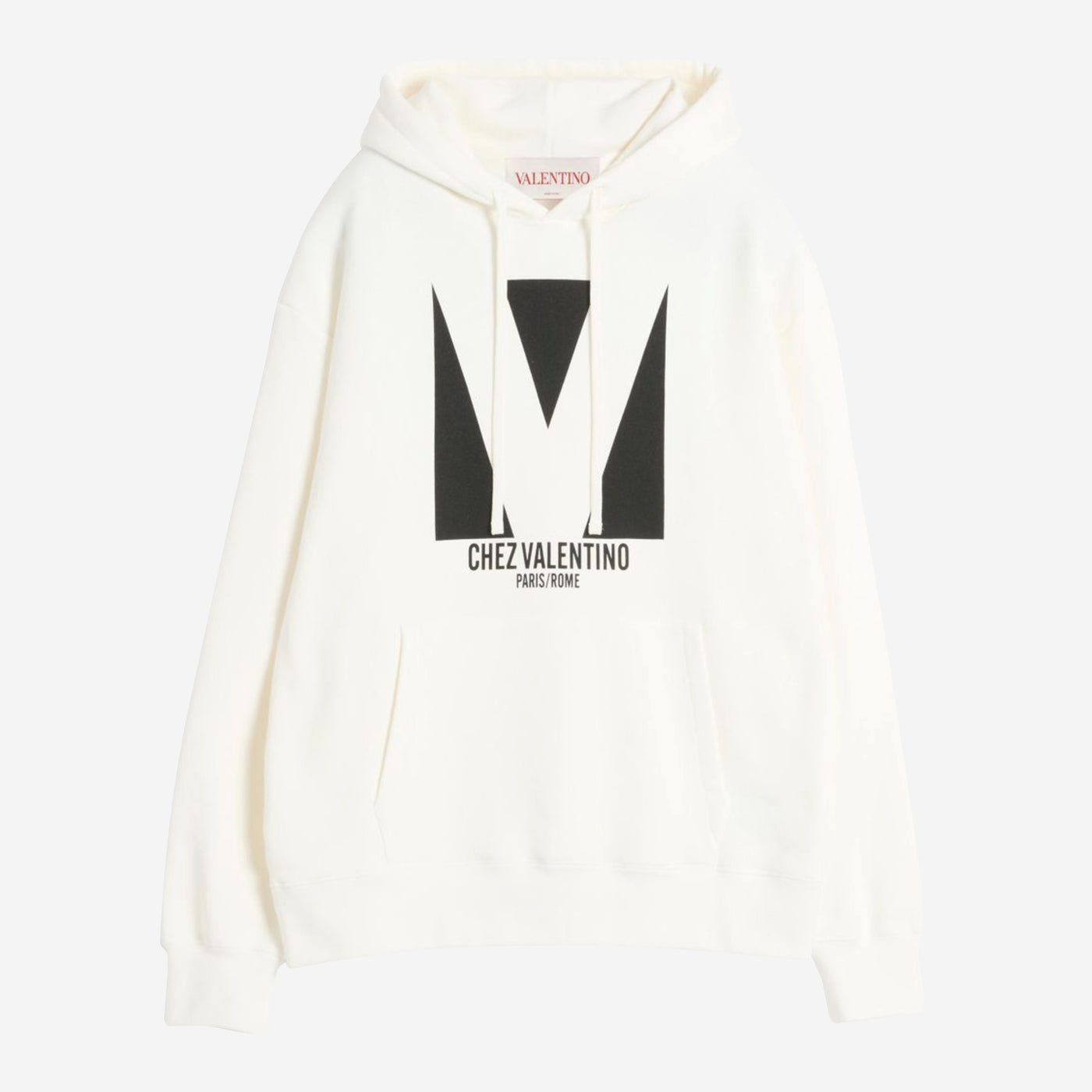 Valentino Cotton Chez Valentino Print Hoodie