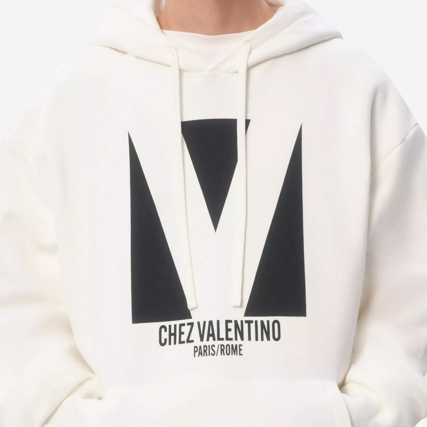 Valentino Cotton Chez Valentino Print Hoodie