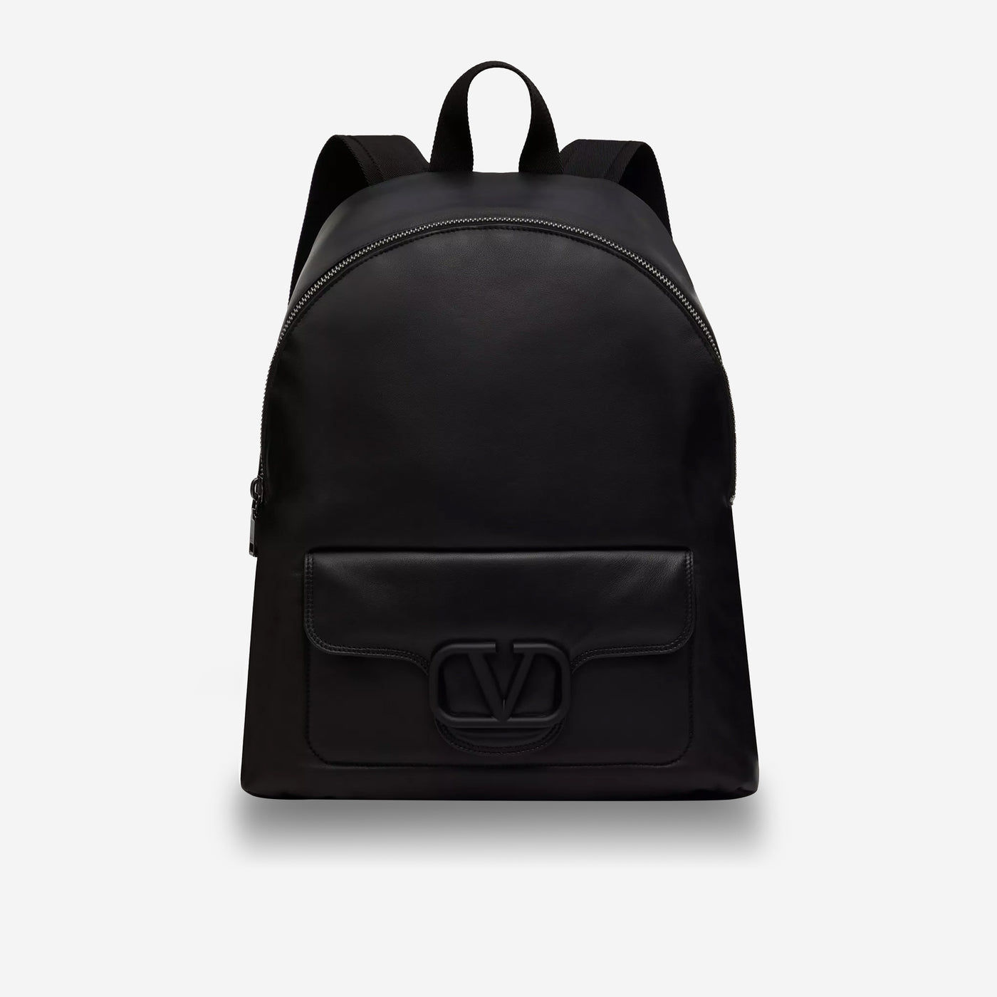 Valentino Garavani Nappa Leather Rubber Logo Backpack