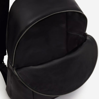 Valentino Garavani Nappa Leather Rubber Logo Backpack