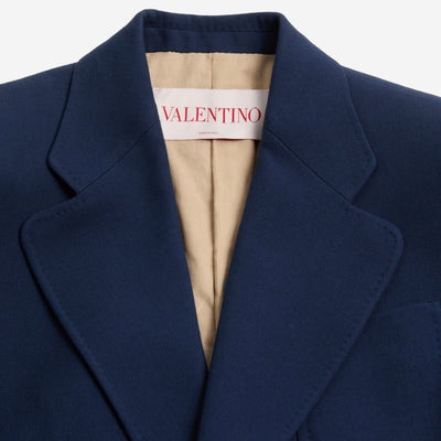 Valentino Garavani Single-Breasted Wool Gabardine Jacket