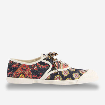 Valentino Garavani Voyage Imaginaire Denim Fabric Bay By Bay Sneaker