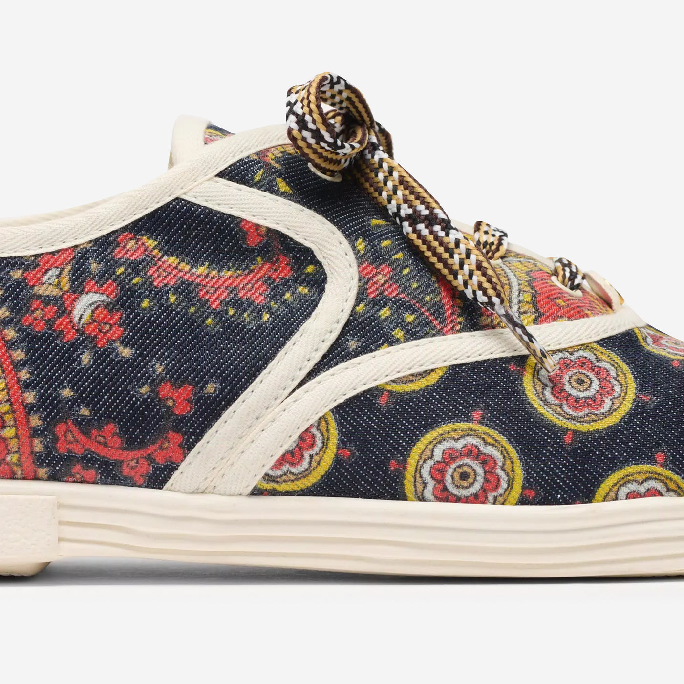 Valentino Garavani Voyage Imaginaire Denim Fabric Bay By Bay Sneaker