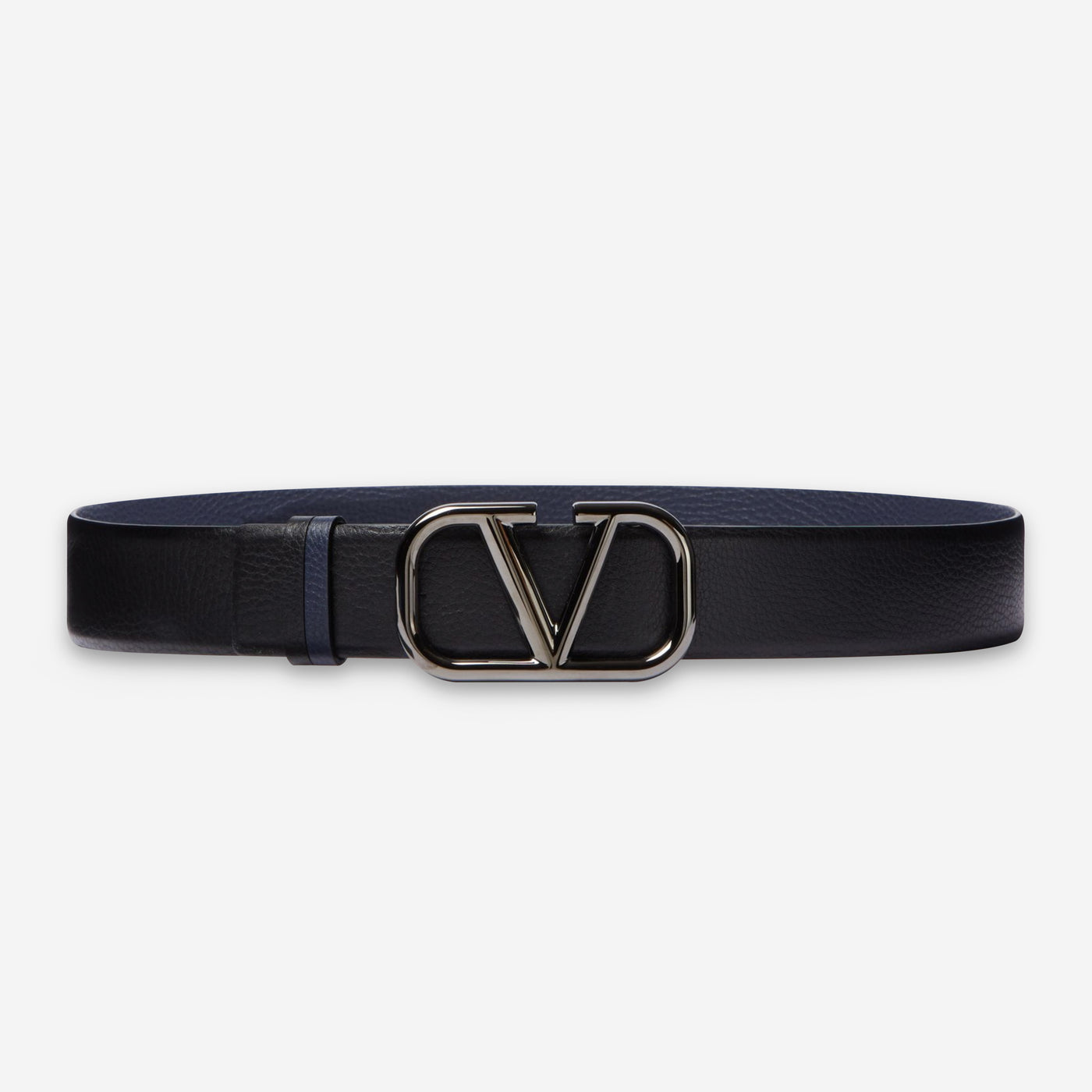 Valentino Garavani Elk Print Calf VLogo Signature Reversible Belt