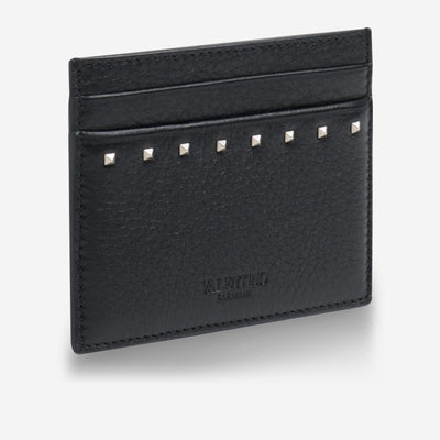 Valentino Garavani Grainy Calfskin Rockstud Cardholder