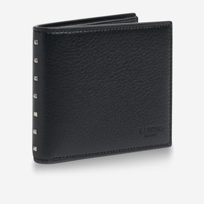 Valentino Garavani Grainy Calfskin Rockstud Wallet