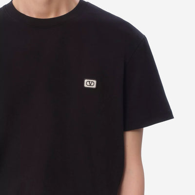 Valentino Cotton VLogo patch T-shirt