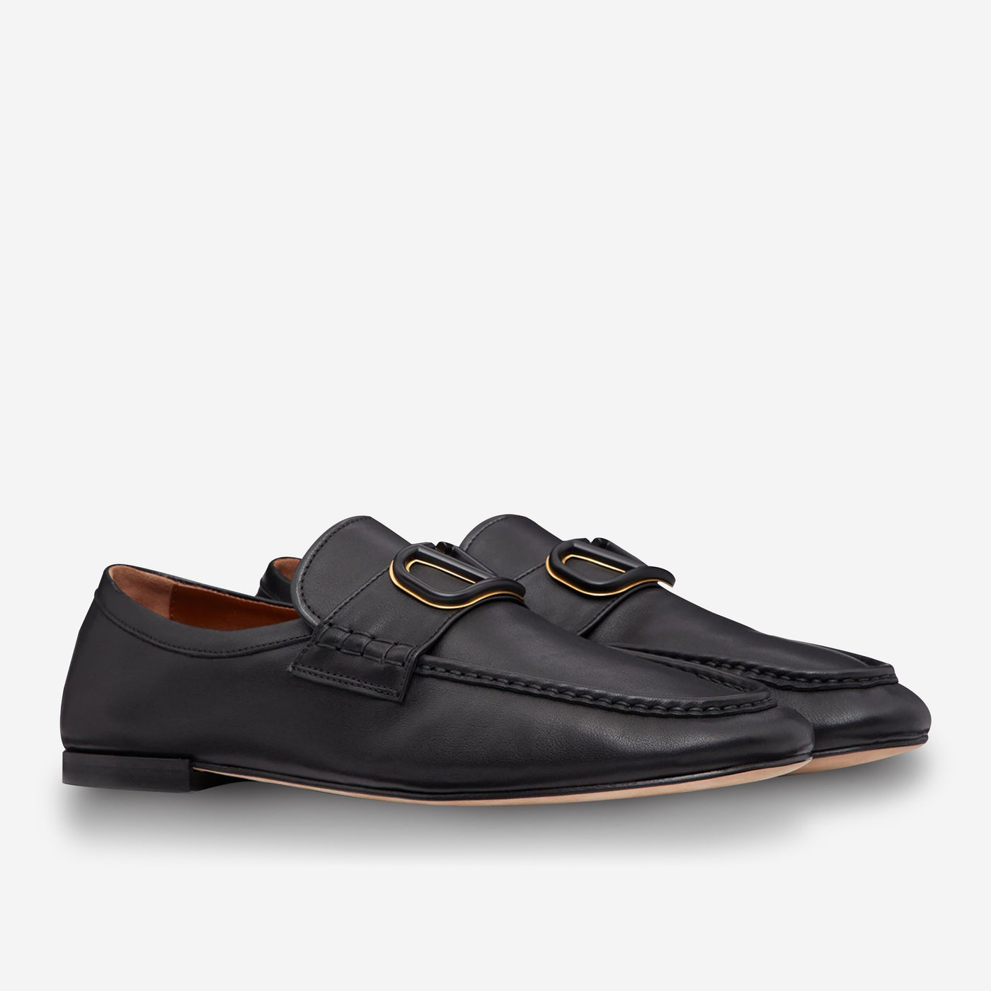 Valentino Garavani Vitello Nappato V Logo Loafer