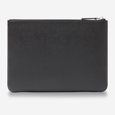 Valentino Garavani VLogo Signature Grainy Calfskin Pouch