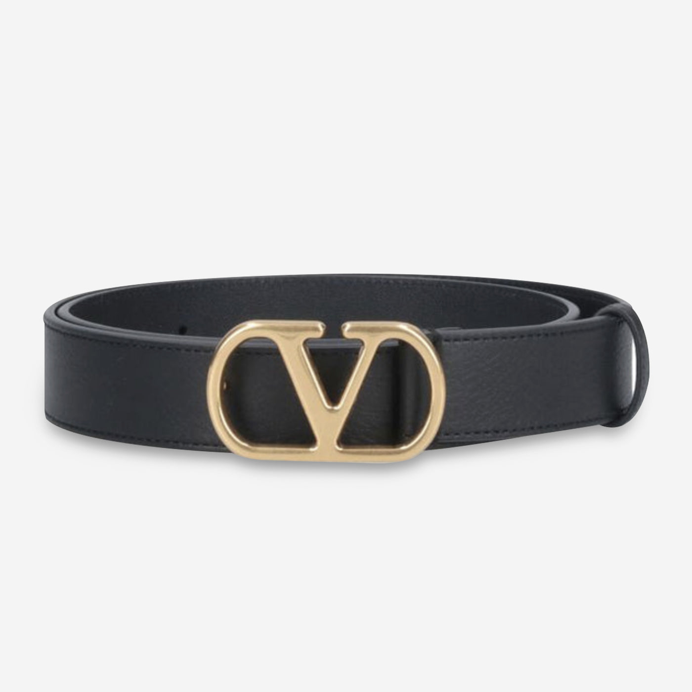 Valentino Garavani Shiny Calfskin VLogo Signature Belt