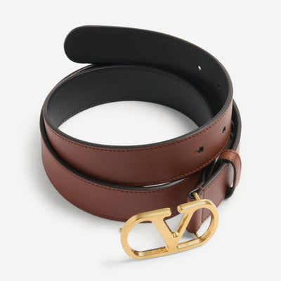 Valentino Garavani Shiny Calfskin VLogo Signature Belt