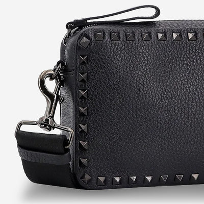 Valentino Garavani Rockstud Zip Up Messenger Bag