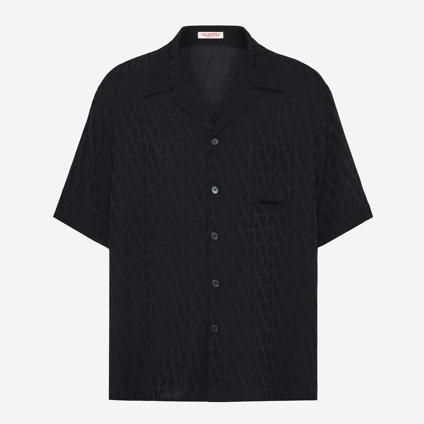 Valentino Silk Jacquard Bowling Shirt