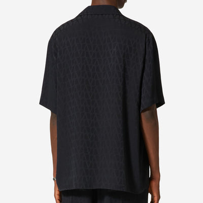 Valentino Silk Jacquard Bowling Shirt