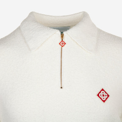 Casablanca Chevron Knit Polo