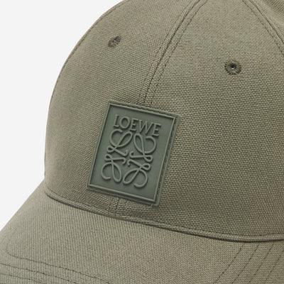 Loewe Canvas Rubber Logo Patch Cap