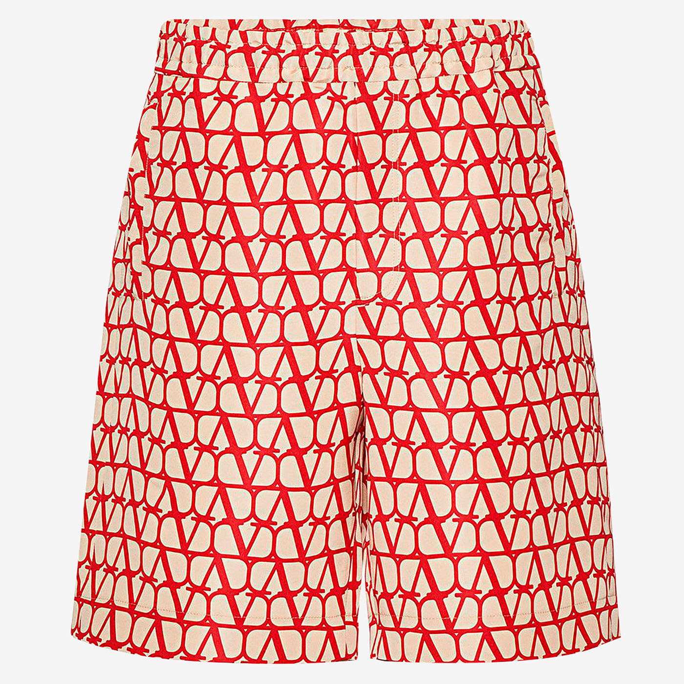 Valentino Toile Iconographe Print Silk Faille Burmuda Shorts