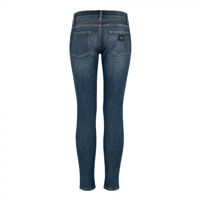 Dolce & Gabbana Logo Plaque Skinny  Jeans