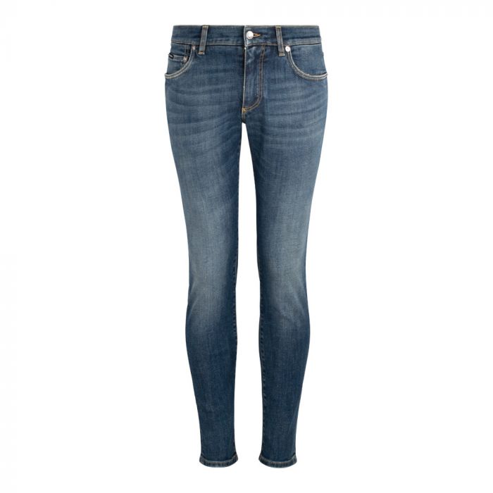 Dolce & Gabbana Logo Plaque Skinny  Jeans