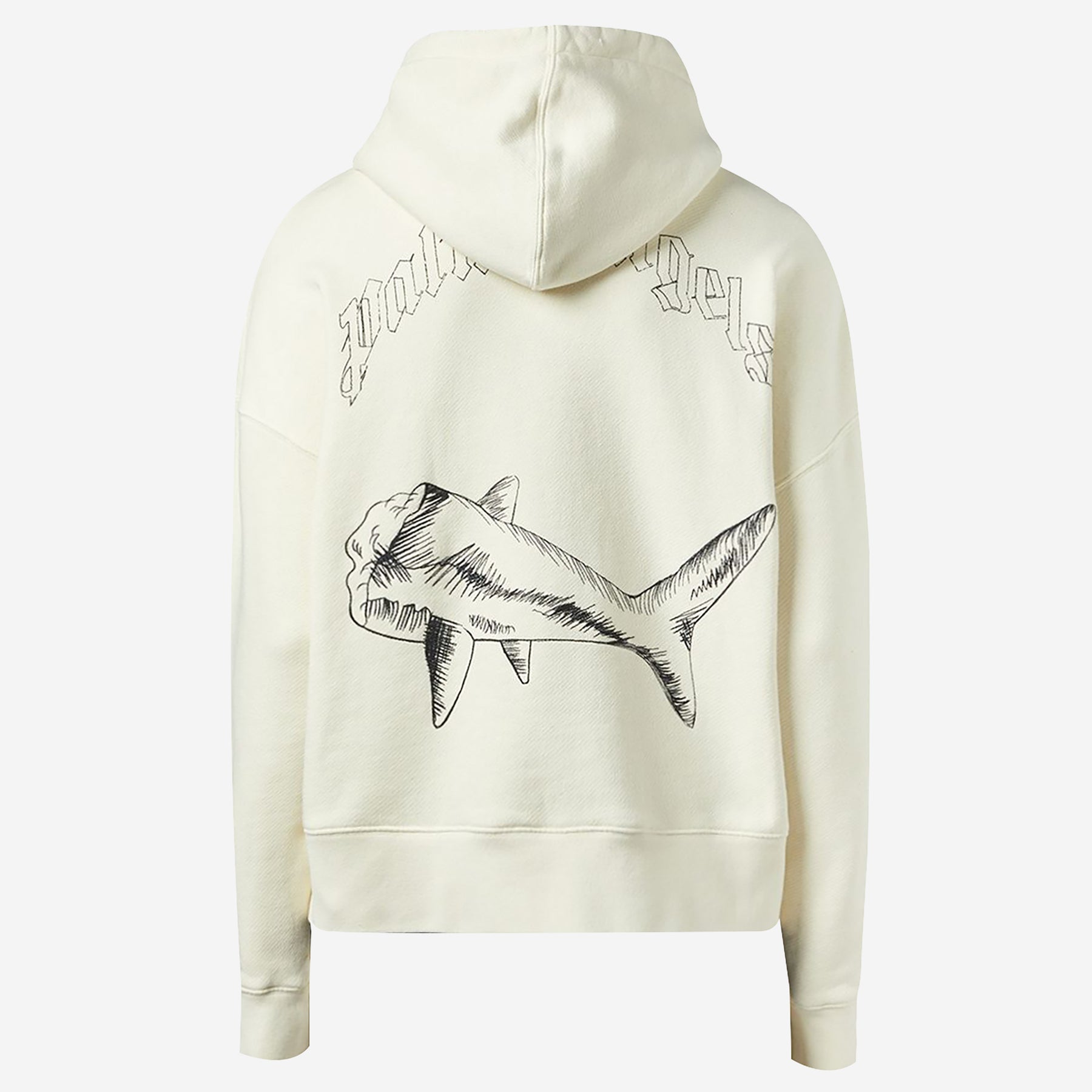 Split Shark Hoodie in white - Palm Angels® Official